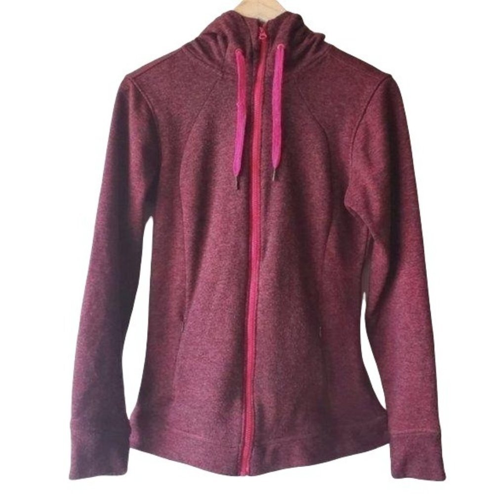 O'NEILL | Burgundy & Pink Zip Closure Hoodie